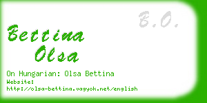 bettina olsa business card